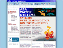 Tablet Screenshot of abawatersystems.com